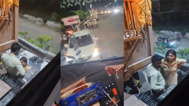 Hot Paid Randi Blowjob Truck Driver On Public Road – Hard New Porn